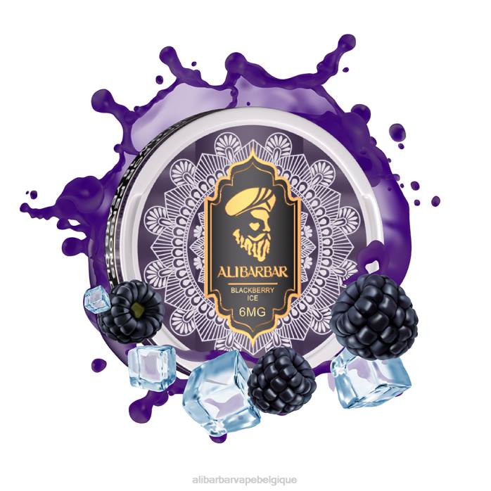 Alibarbar Vape Flavours glace aux mûres - Alibarbar sachets de nicotine PD4497