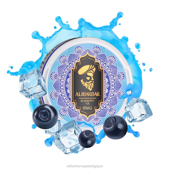 Alibarbar Vape Flavours glace aux mûres - Alibarbar sachets de nicotine PD4497