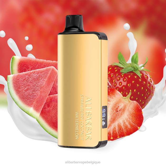 pastèque à la fraise et à la noix de coco